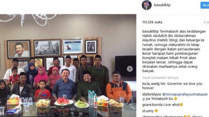 Saat May Day Habib Sting Ahli Waris Mbah Priok Temui Ahok di Kediamannya