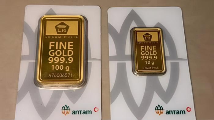 HARGA STAGNAN- Harga emas Antam 1 Juni 2026 stagnan tidak bergerak seperti pekan lalu.