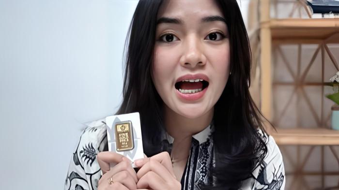 EMAS ANTAM- Ilustrasi emas Antam yang kini digandrungi masyarakat sebagai investasi yang menguntungkan.