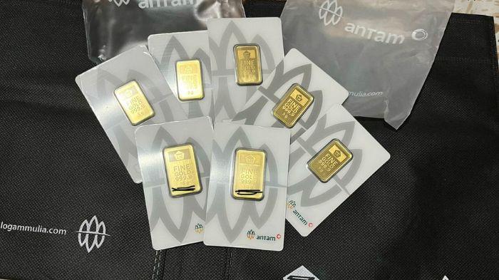 TURUN TIPIS- Hari ini, Rabu 26 November 2025 harga emas Antam turun tipis dibanding hari sebelumnya.
