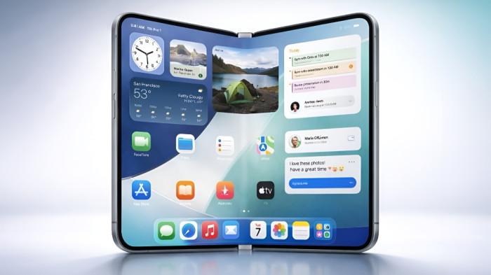 BATAL RILIS- iPhone Fold terancam batal rilis tepat waktu karena masalah pengujian.