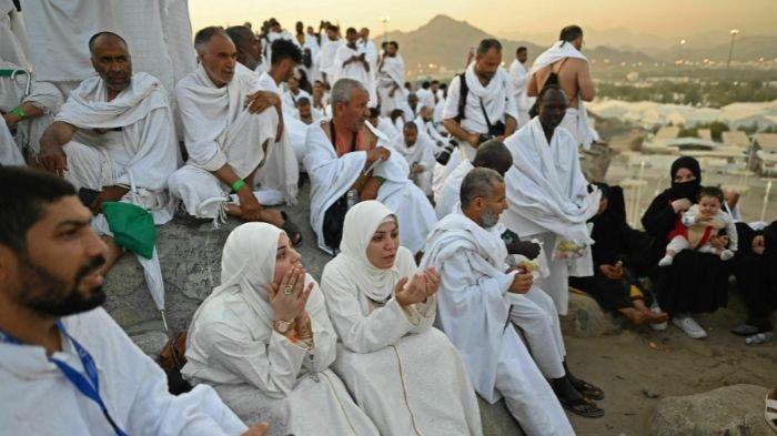 Ilustrasi jemaah haji (Sajjad Hussain - AFP via Getty Images)
