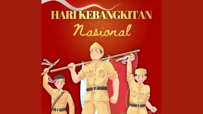Poster peringatan Hari Kebangkitan Nasional yang dikenang setiap tanggal 20 Mei. Hari ini menjadi tonggak kebangkitan intelektual Indonesia.
