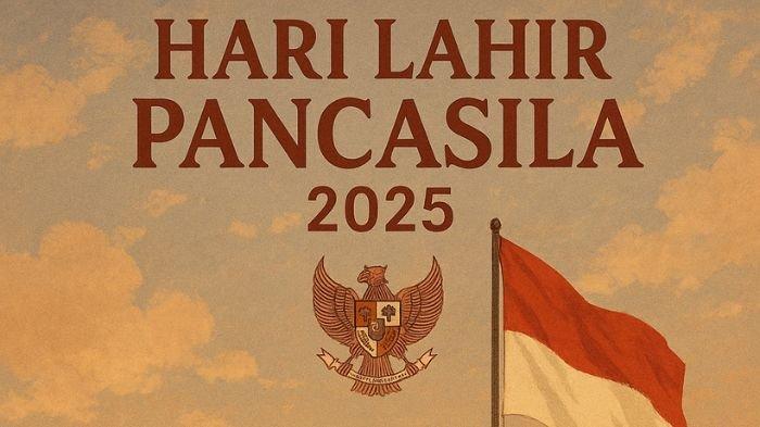 ILUSTRASI peringatan Hari Lahir Pancasila 2025 yang jatuh pada 1 Juni.