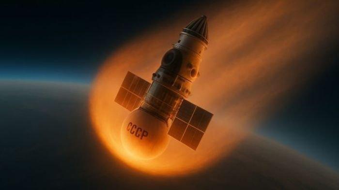 JATUH KE BUMI- Satelit Kosmos 482 milik Uni Soviet jatuh ke bumi setelah 53 tahun mengorbit mengelilingi bumi. Lokasi jatuhnya satelit itu berada di sebelah barat Jakarta.