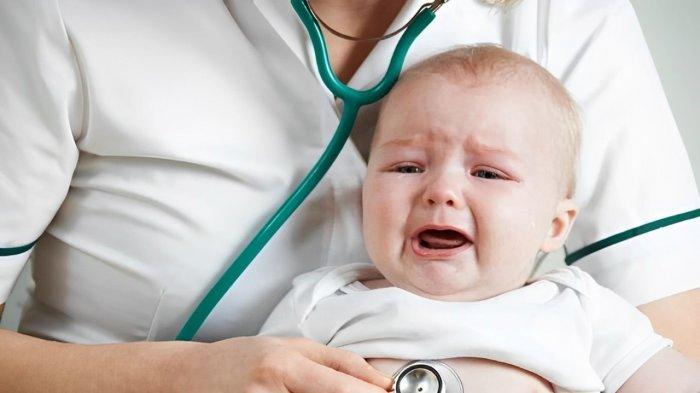 Ilustrasi bayi sakit