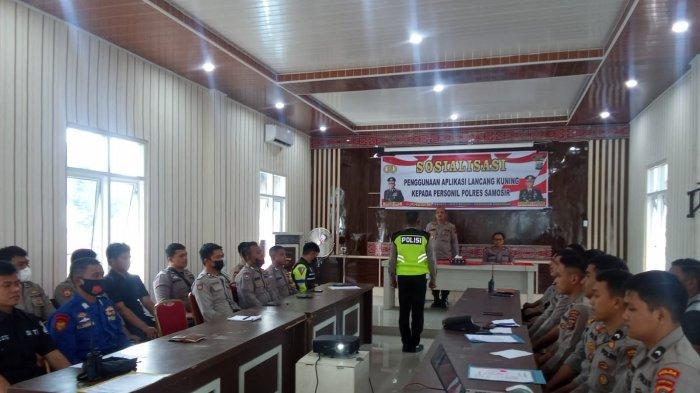 Tanggulangi Karhutla Berkelanjuntan, Kabag Ops Polres Samosir Populerkan Aplikasi Lancang Kuning