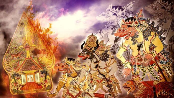 LUKISAN- Ilustrasi sebuah lukisan yang menampilkan tokoh wayang dalam tradisi masyarakat Jawa.