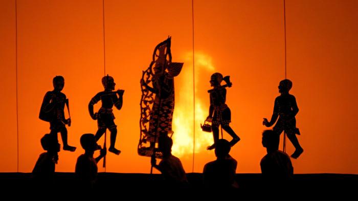 WAYANG- Ilustrasi pementasan kesenian wayang Thailand.