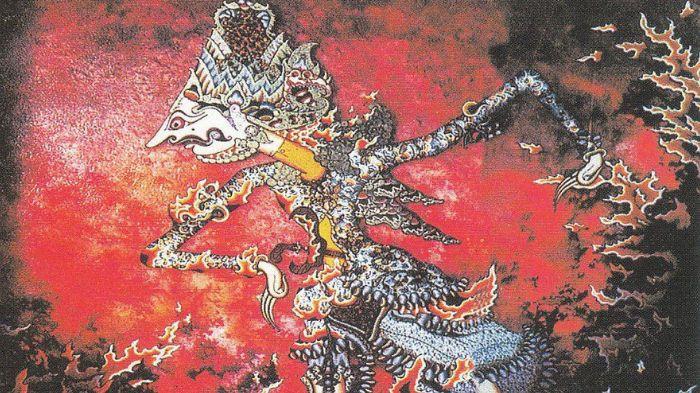 BATHARA BRAHMA- Sebuah lukisan yang menampilkan gambar Bathara Brahma. Bathara Brahma adalah dewa api dalam pewayangan Jawa, putra Bathara Guru