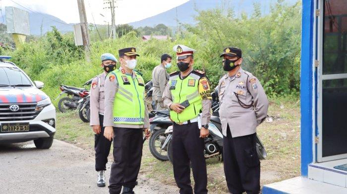 Pastikan Pelayanan Mudik dan Arus Balik, Kapolres Padangsidimpuan Tinjau Pospam I Batunadua