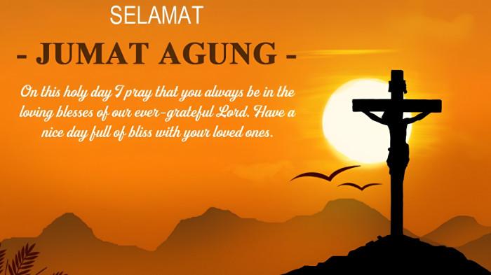 KARTU UCAPAN- Contoh sampul kartu ucapan Jumat Agung 2026 yang berisi ucapan doa.