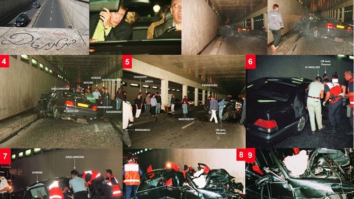 Putri Diana meninggal dunia di terowongan di Paris.