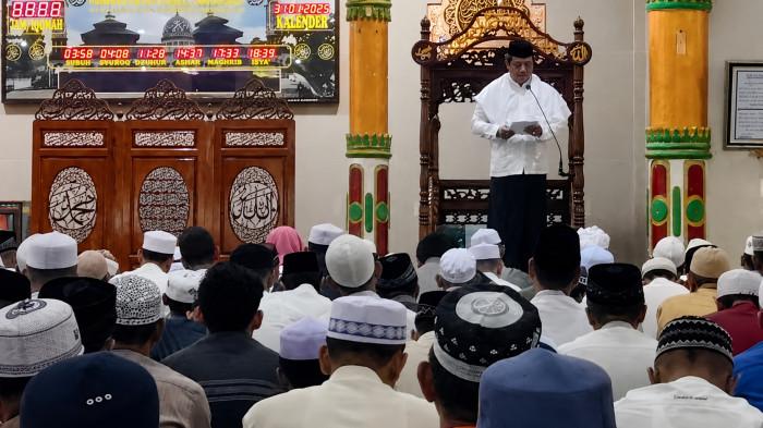 KHUTBAH JUMAT- Ilustrasi khutbah Jumat di satu masjid yang ada di Indonesia.