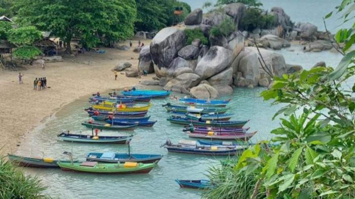 Ilistrasi/LIBURAN - Tempat liburan atau lokasi wisata Pantai Turun Aban di Belitung