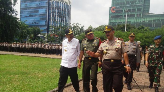 Sambut Kedatangan Presiden, TNI dan Polisi Gelar Apel Pengamanan