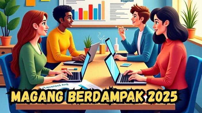 MAGANG- Ilustrasi sejumlah pekerja yang tengah melakukan magang di sebuah perusahaan.