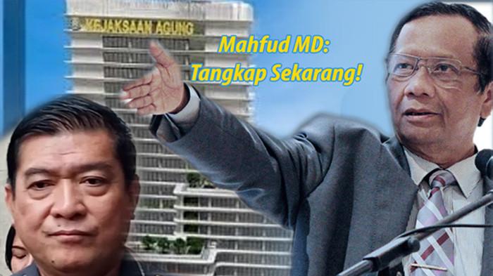 DESEKAN EKSEKUSI: Enam tahun berlalu sejak Mahkamah Agung (MA) menjatuhkan vonis 1,5 tahun penjara kepada Silfester Matutina atas kasus pencemaran nama baik terhadap Jusuf Kalla. Namun hingga kini, eksekusi terhadap loyalis Jokowi yang juga mantan Wakil Ketua TKN Prabowo-Gibran itu belum juga terlaksana. Mantan Menko Polhukam Mahfud MD meminta kejaksaan agar segera mengeksekusi Silfester Matutina. ( Kolase Tribun Medan/Istimewa)