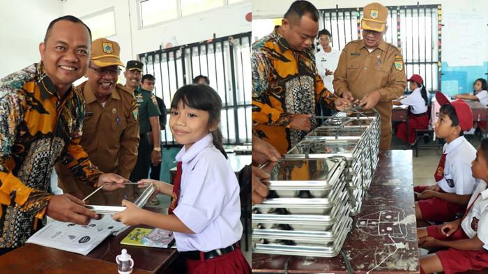 makan bergizi gratis di pakpak bharat diluncurkan