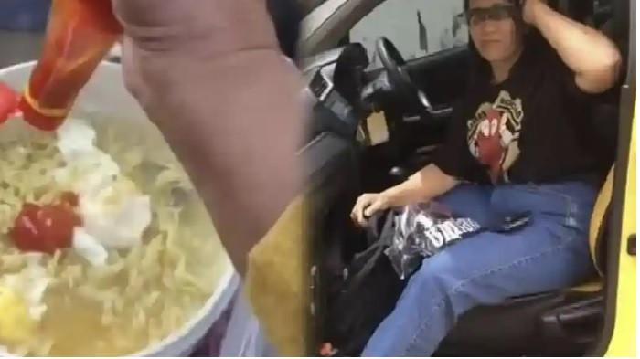 VIRAL - Murhani Purba, seorang ibu yang viral di media sosial karena masak mie menggunakan kompor listrik di dalam kereta api akhirnya minta maaf.