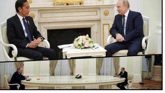 Ternyata Ini Alasan Vladimir Putin Pakai Meja Panjang Bertemu Presiden, Berbeda dengan Jokowi