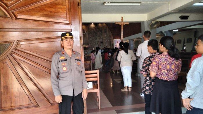 Cek Pengamanan Gereja Waka Polres Padangsidimpuan Pastikan Ibadah kenaikan Isa Al-Masih Aman