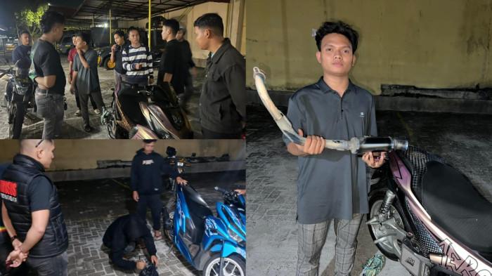 Jaga Kota Hingga Subuh, Patroli Dayok Mirah Polres Pematangsiantar Tindak Pengguna Knalpot Brong