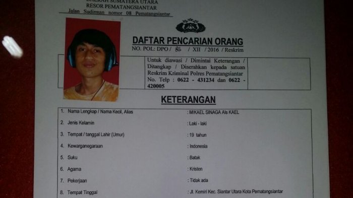 PARADE FOTO: Pemerkosa Beramai-ramai dan Penyulut Bara Rokok di Paha Siswi SMA Ini - mikael-sinaga-alias-kael_20170110_200036.jpg