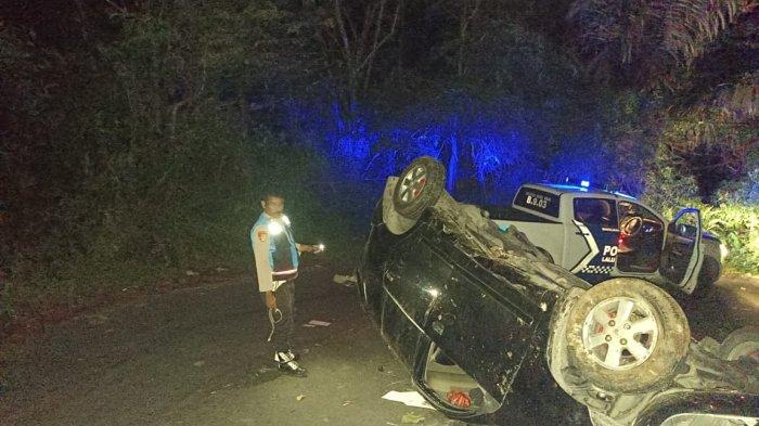 Mobil Avanza Tergelincir Masuk Jurang di Jalan Alternatif Langkat-Karo, 1 Orang Tewas 5 Luka-luka