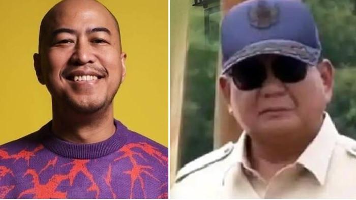 PANDJI PRAGIWAKSONO PRABOWO - Komika Pandji Pragiwaksono dan Presiden Prabowo Subianto.