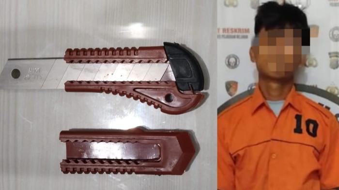 Pertengkaran Charger Berujung Darah, Kakak Serang Adik dengan Cutter di Belawan