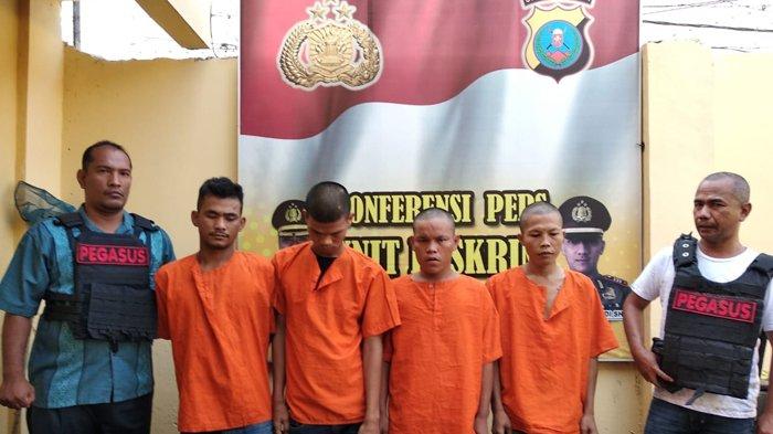 Pegasus Polsek Patumbak Tangkap Empat Pelaku Penyerangan Loket Koperasi Bintang Tapanuli