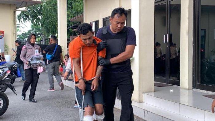 Begini Ekspresi Pelaku Curanmor setelah Kakinya Ditembak Polisi, Ini Kata Kapolsek Sunggal