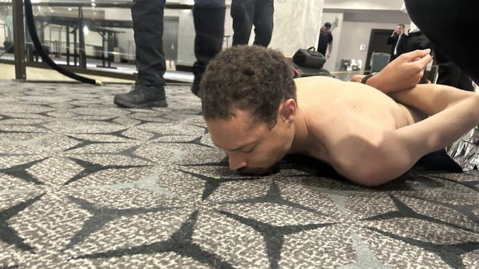 Pelaku penembakan di acara jamuan makan Gedung Putih yang diunggah Donald Trump ke media sosialnya. (Truth Social/Donald J. Trump)