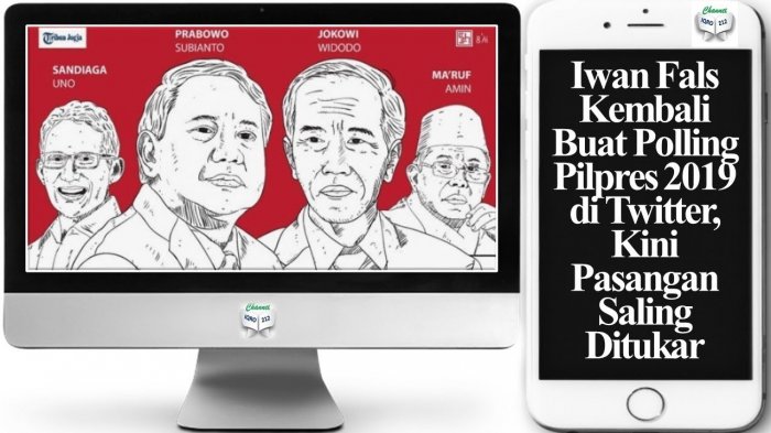 Terbaru Polling Capres-cawapres 2019 Iwan Fals, Pasangan JOIN Menang 18 % atas PADI Sementara