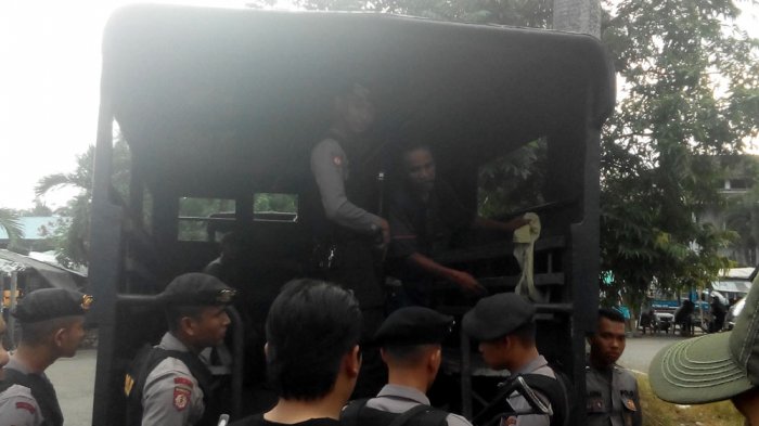 Gelar Operasi Pekat, Polda Sumut Amankan Sejumlah Orang Diduga Preman Terminal Amplas Diboyong