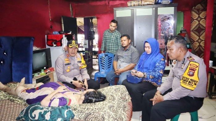 Derita Tumor Menahun, Juli Semangat Diperhatikan Kapolres AKBP Dudung, Akan Diberangkatkan ke Medan