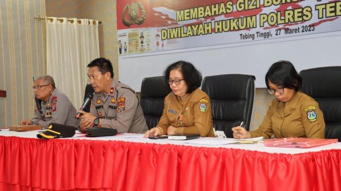 Polres Tebingtinggi Gelar Rakor Pembahasan Stunting di Aula Kamtibmas