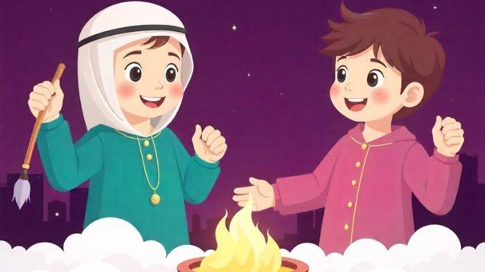 CONTOH POSTER- Berikut ini adalah contoh poster Ramadhan anak SD 2025 yang dapat digunakan saat pawai ta'aruf.