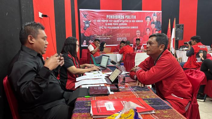 proses penjaringan calon pengurus PAC PDI Perjuangan di Kabupaten Samosir.