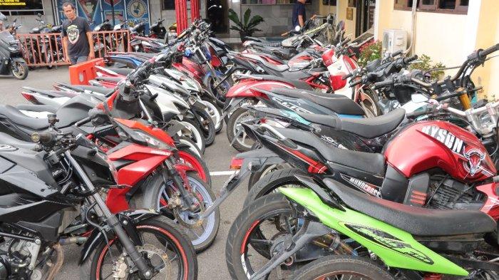 Polres Siantar Sita Puluhan Kendaraan Knalpot Blong, Bisa Dipulangkan Jika Pemilik Bawa Knalpot Asli