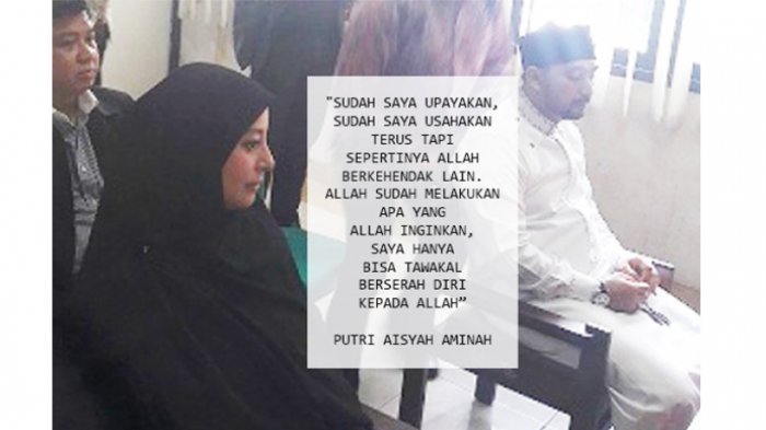 Gugat Cerai Ustaz Alhabsyi, Putri Aisyah Aminah : Sudah Saya Usahakan Tapi Allah Berkehendak Lain