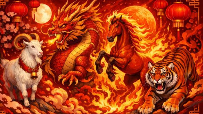 SHIO HOKI- Menurut ramalan feng shui, ada empat shio yang diprediksi paling beruntung di Tahun Kuda Api, yakni Shio Kambing, Shio Naga, Shio Kuda, dan Shio Macan.