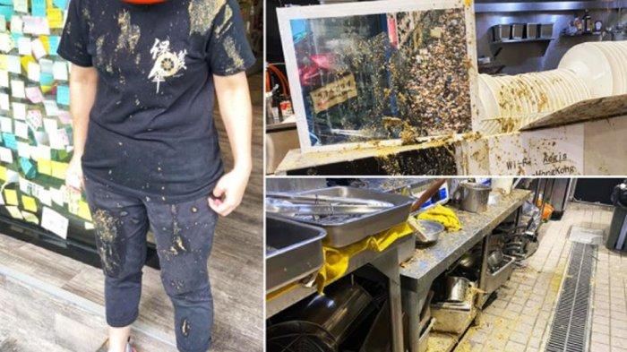 Pria Bertopeng Siram Seember Tahi Ayam ke Restoran dan Karyawannya, ternyata Motifnya Politik