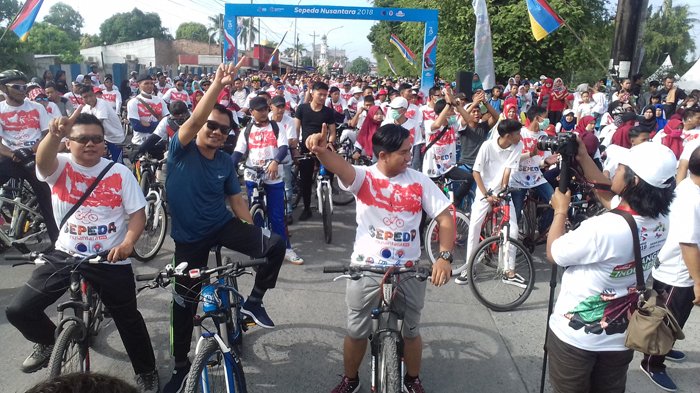 Semarakkan Asian Games Pemkab Deliserdang dan Menteri Yasona Gelar Kegiatan Sepeda Nusantara