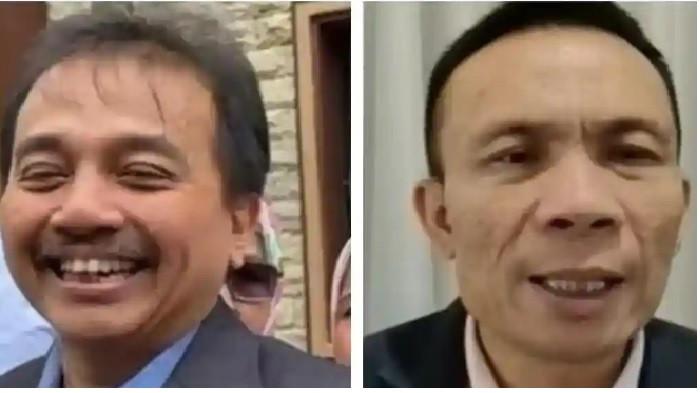 DISEBUT PENGECUT - Pakar telematika, Roy Suryo dan ahli digital forensik, Rismon Sianipar. Kubu Roy Suryo ejek Rismon pengecut usai ijazahnya Dilaporkan Palsu.