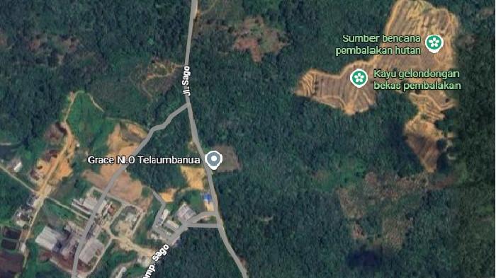 Penampakan jalan menuju Huta Gurgur, Sibabangun, Tapanuli Tengah (Tapteng).