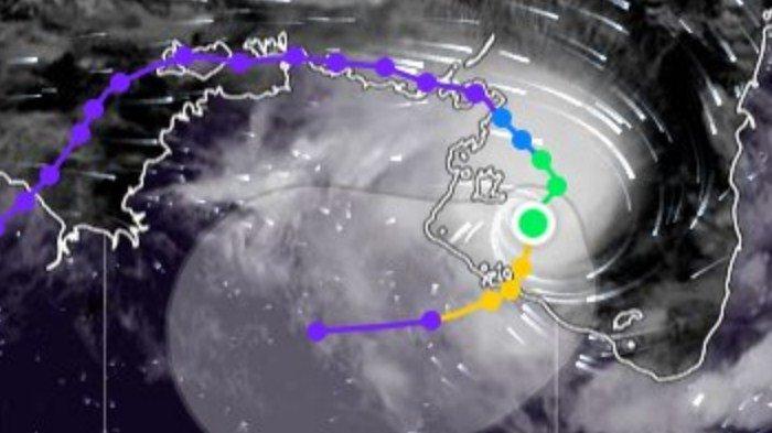 Siklon tropis Megan dekat Papua