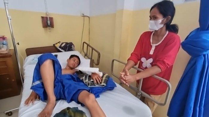 MAKIN BRUTAL, Geng Motor Tebas Tangan Siswa SMP di Labuhan Hingga Nyaris Putus