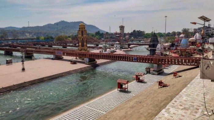 Jernihnya sungai Gangga di Haridwar hingga layak diminum (pti)